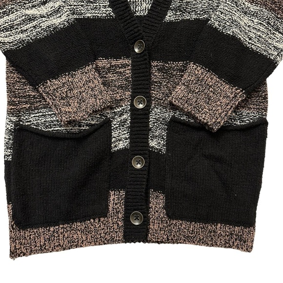 Free People Cardigan Sweater Southport Beach Oversized in Helsinki Combo Size XS - Picture 5 of 8